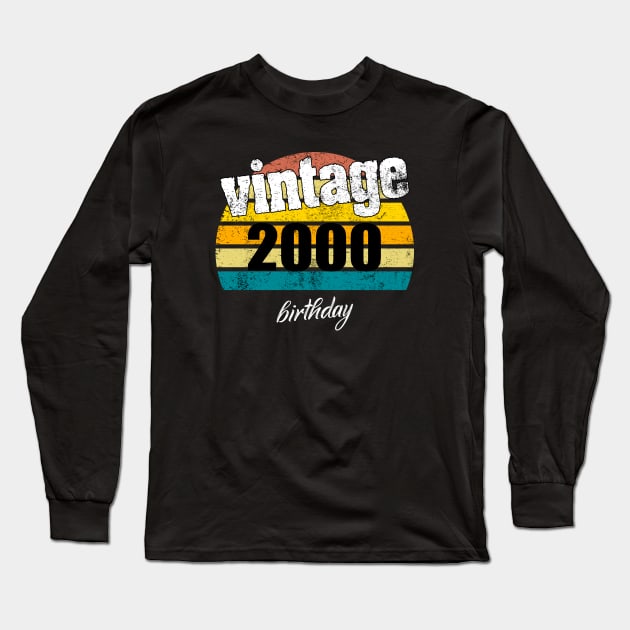 vintage 2000 Long Sleeve T-Shirt by Yous Sef